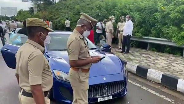 ರ್ಯಾಲಿಯಲ್ಲಿ ಭಾಗಿಯಾಗಿದ್ದ ಸೂಪರ್ ಕಾರುಗಳನ್ನು ವಶಕ್ಕೆ ಪಡೆದ ಸಾರಿಗೆ ಅಧಿಕಾರಿಗಳು