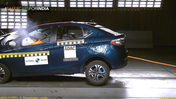 Tigor EV ಕ್ರ್ಯಾಶ್ ಟೆಸ್ಟಿಂಗ್ನಲ್ಲಿ ಗರಿಷ್ಠ ಸೇಫ್ಟಿ ರೇಟಿಂಗ್ ಪಡೆದುಕೊಂಡ Tata Motors