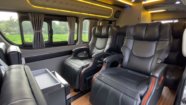 ಮೋಟಾರ್ ಹೋಂನಂತೆ ಮಾಡಿಫೈಗೊಂಡ Toyota Hiace ಎಂಪಿವಿ