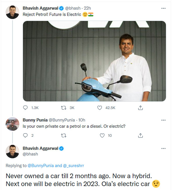 ಎಲೆಕ್ಟ್ರಿಕ್ ಸ್ಕೂಟರ್ ಮಾತ್ರವಲ್ಲ ಎಲೆಕ್ಟ್ರಿಕ್ ಕಾರುಗಳ ಬಿಡುಗಡೆಗೂ ಸಿದ್ದವಾದ ಓಲಾ