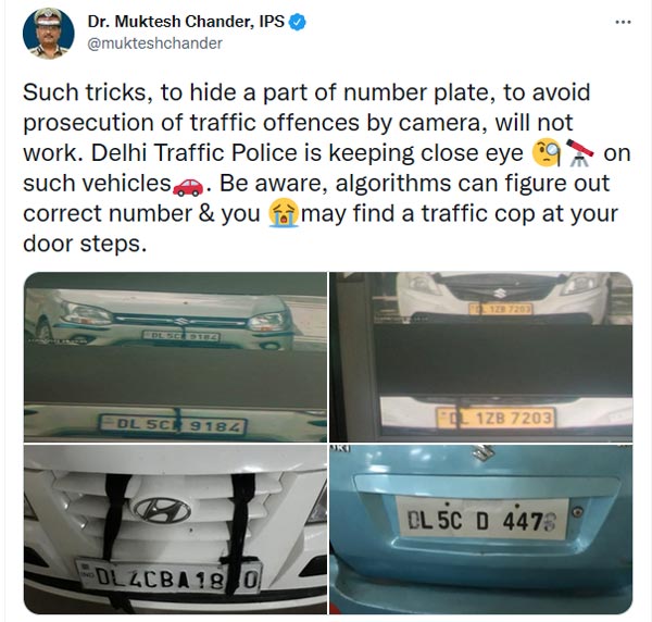 ನಂಬರ್ ಪ್ಲೇಟ್ ಮರೆ ಮಾಡುವ ವಾಹನ ಸವಾರರ ವಿರುದ್ಧ ವಿಶೇಷ ಕಾರ್ಯಾಚರಣೆ ಆರಂಭಿಸಿದ ಪೊಲೀಸರು