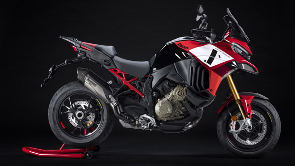 ಹೊಸ ಫೀಚರ್ಸ್ಗಳೊಂದಿಗೆ ಅನಾವರಣಗೊಂಡ Ducati Multistrada V4 Pikes Peak ವೆರಿಯೆಂಟ್