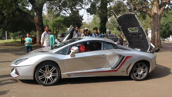 Lamborghini ಕಾರಿನಂತೆ ಮಾಡಿಫೈಗೊಂಡ Honda Civic ಕಾರು