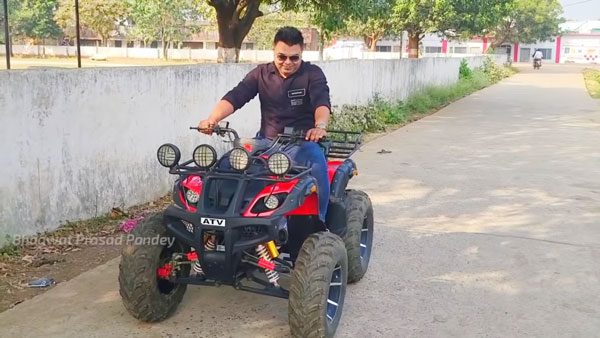 ದಂಡ ವಿಧಿಸುವ ಬದಲು ಎಟಿವಿಯಲ್ಲಿ ಸವಾರಿ ಮಾಡಿದ ಪೊಲೀಸ್ ಅಧಿಕಾರಿ