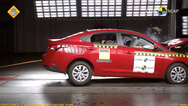 ಕ್ರ್ಯಾಶ್ ಟೆಸ್ಟ್ನಲ್ಲಿ ಮೇಡ್ ಇನ್ ಇಂಡಿಯಾ Hyundai Verna ಕಾರು ವಿಫಲ: ಶೂನ್ಯ ಸ್ಟಾರ್ ರೇಟಿಂಗ್