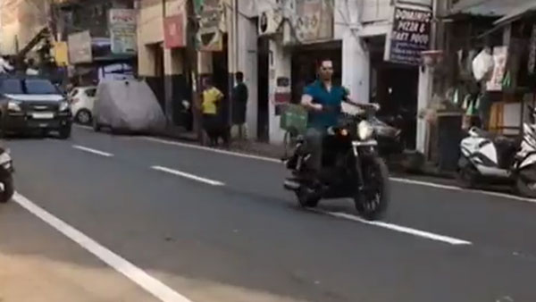 ಹೆಲ್ಮೆಟ್ ಧರಿಸದೆ ಬೈಕ್ ಚಲಾಯಿಸಿದ ಬಾಲಿವುಡ್ ನಟನಿಗೆ ದಂಡ ವಿಧಿಸಿದ ಪೊಲೀಸರು